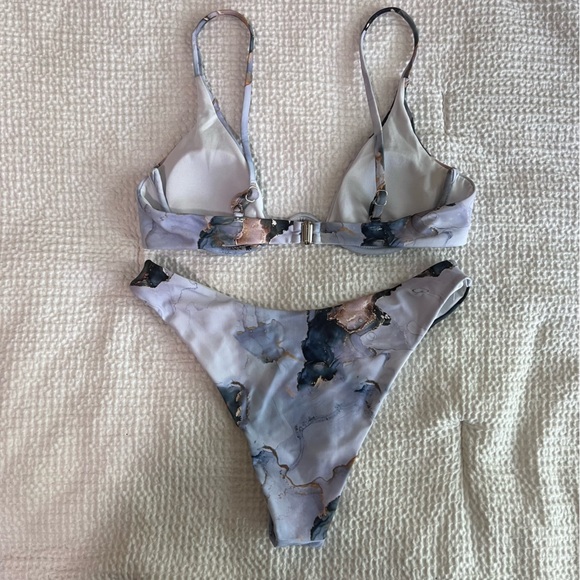 Purple Marble Bikini Size Small - Picture 2 of 7